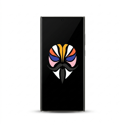 Samsung Galaxy S23 Ultra with Magisk logo