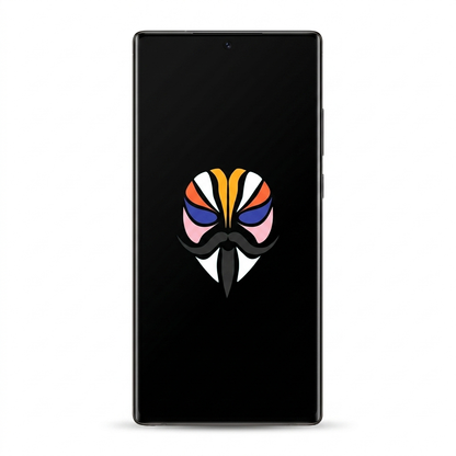Samsung Galaxy Note 20 Ultra with Magisk logo