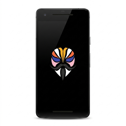 Google Pixel 2 with Magisk logo