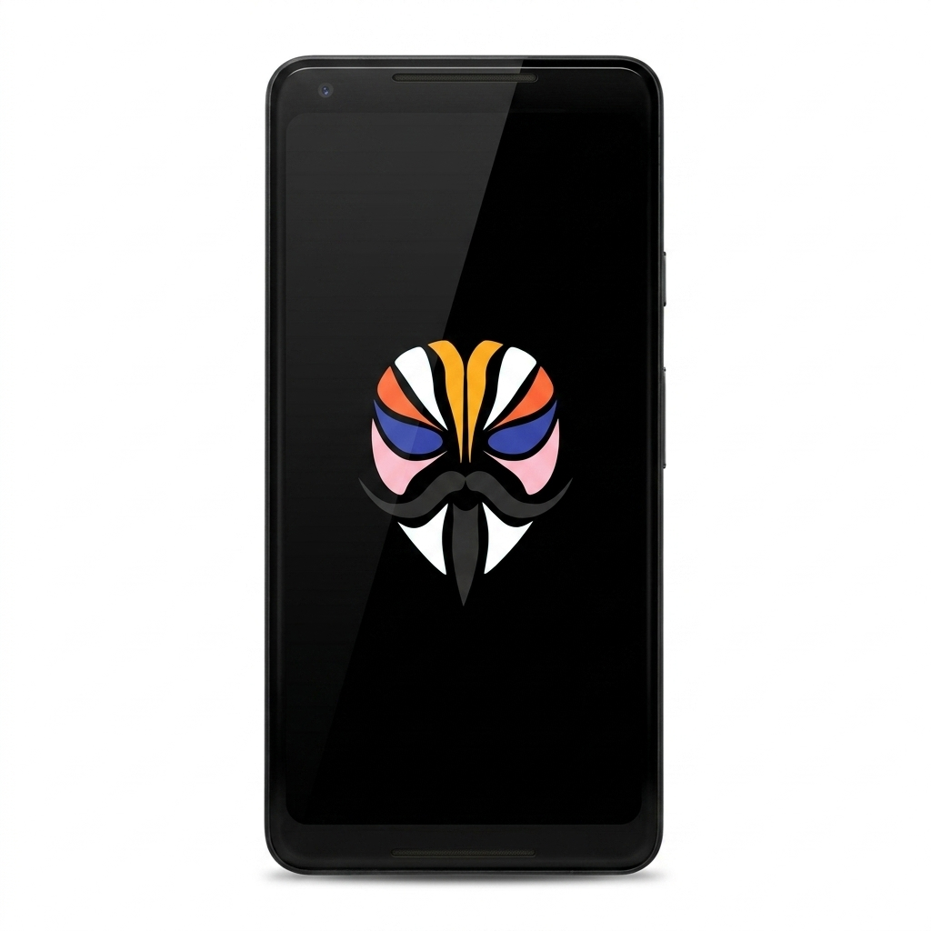 Google Pixel 2 XL with Magisk logo