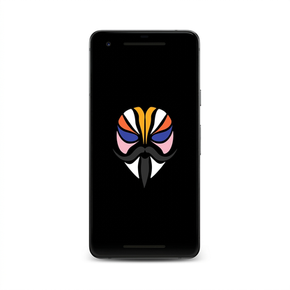 Google Pixel 2 with Magisk logo