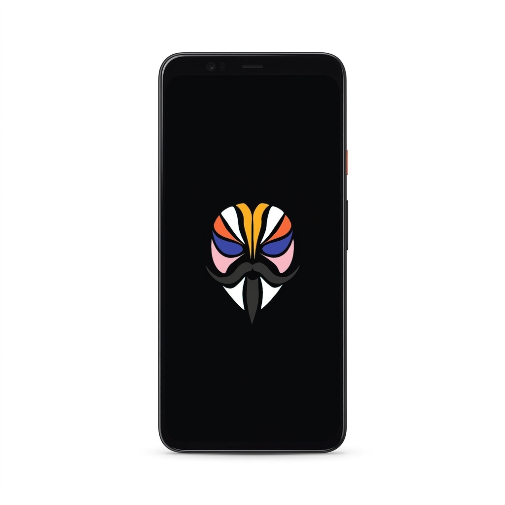 Google Pixel 4 XL with Magisk logo