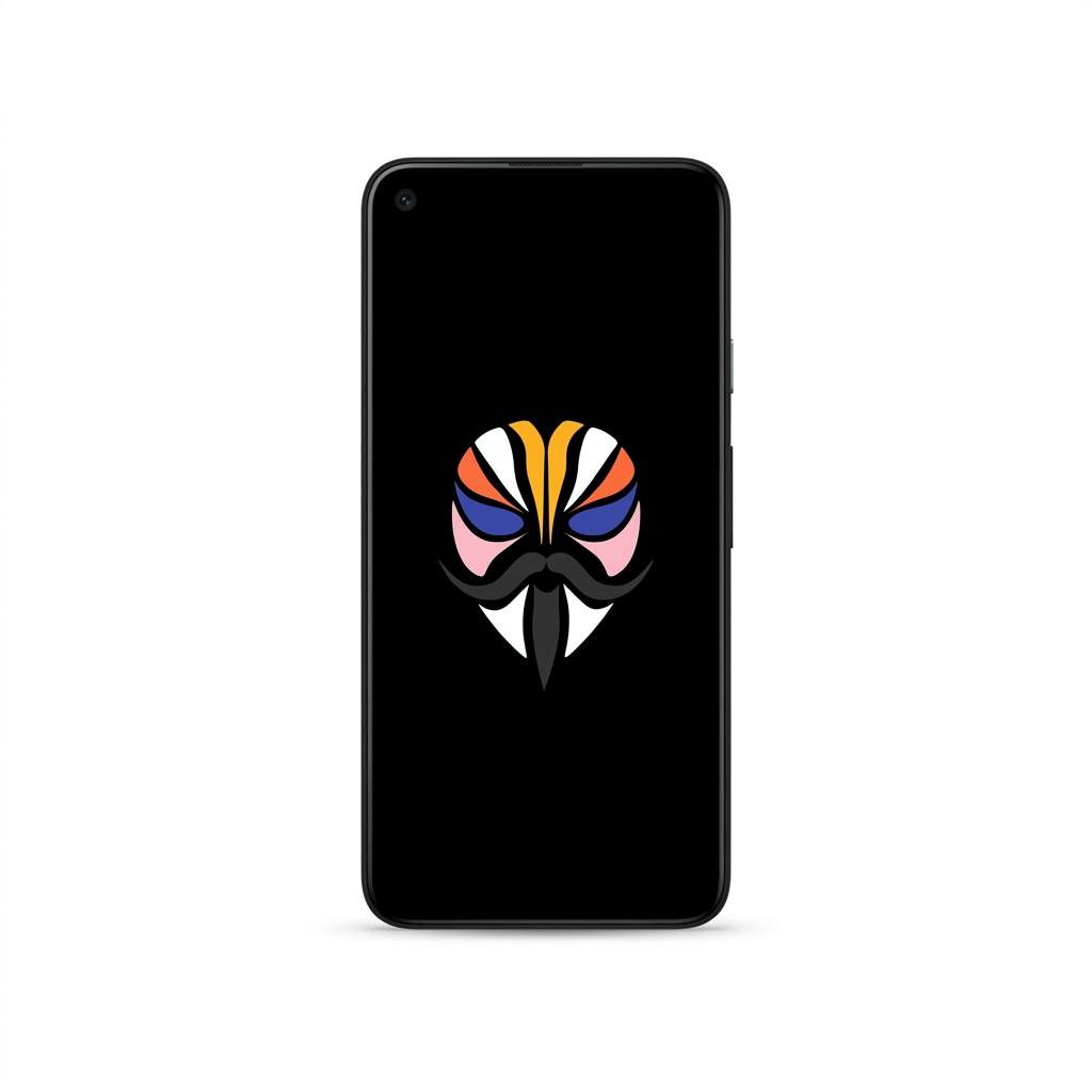 Google Pixel 5 with Magisk logo