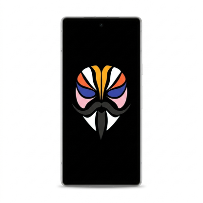 Google Pixel 7a with Magisk logo