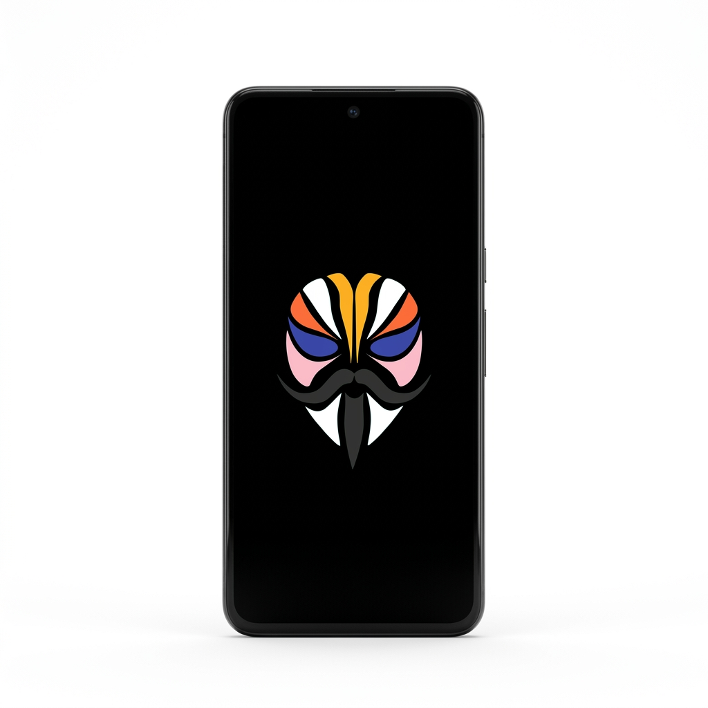 Google Pixel 8 with Magisk logo