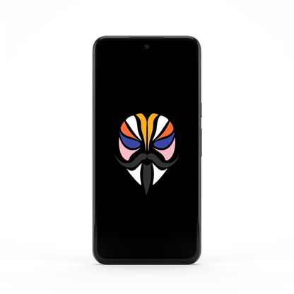 Google Pixel 8 with Magisk logo