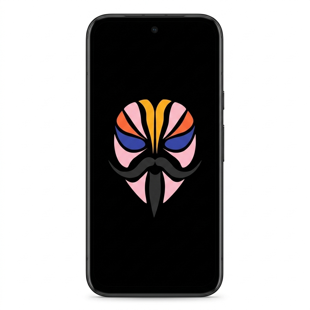 Google Pixel 8a with Magisk logo