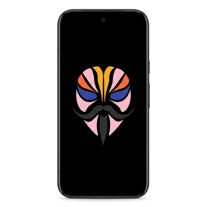 Google Pixel 8a with Magisk logo