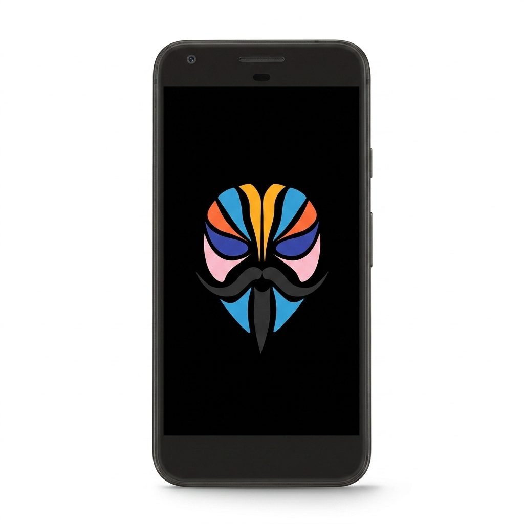 Google Pixel with Magisk logo