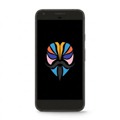 Google Pixel with Magisk logo