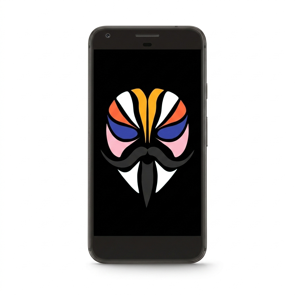 Google Pixel XL with Magisk logo