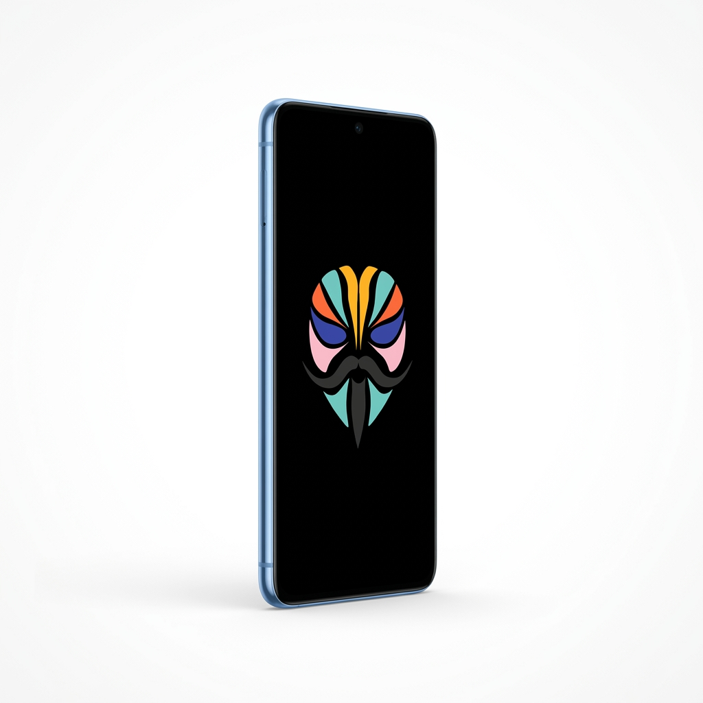 Google Pixel 8 Pro angled with Magisk