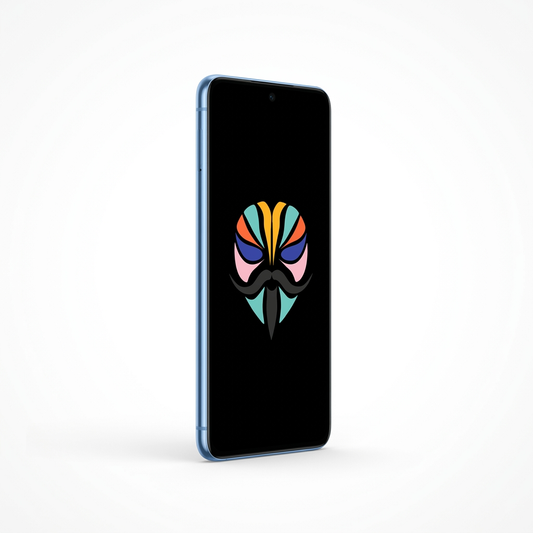 Google Pixel 8 Pro angled with Magisk