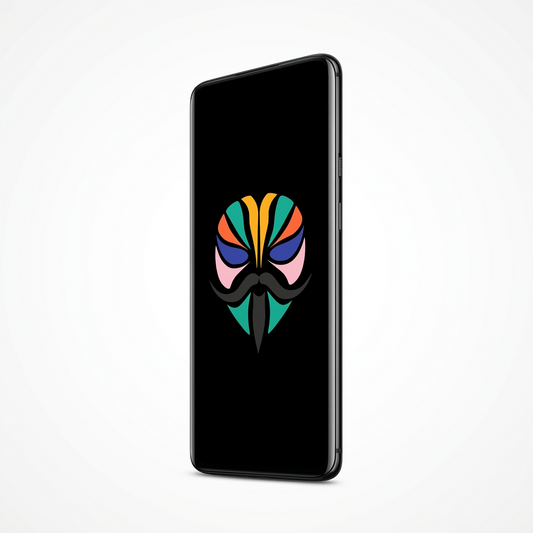 OnePlus 7 Pro angled with Magisk