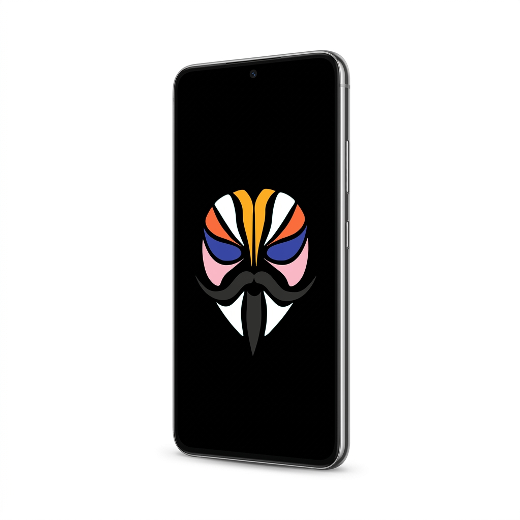 Samsung Galaxy S22 angled with Magisk
