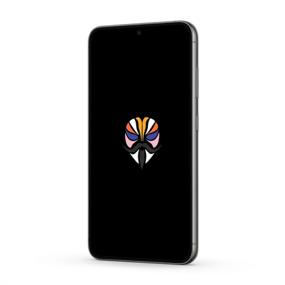 Samsung Galaxy S23 angled with Magisk