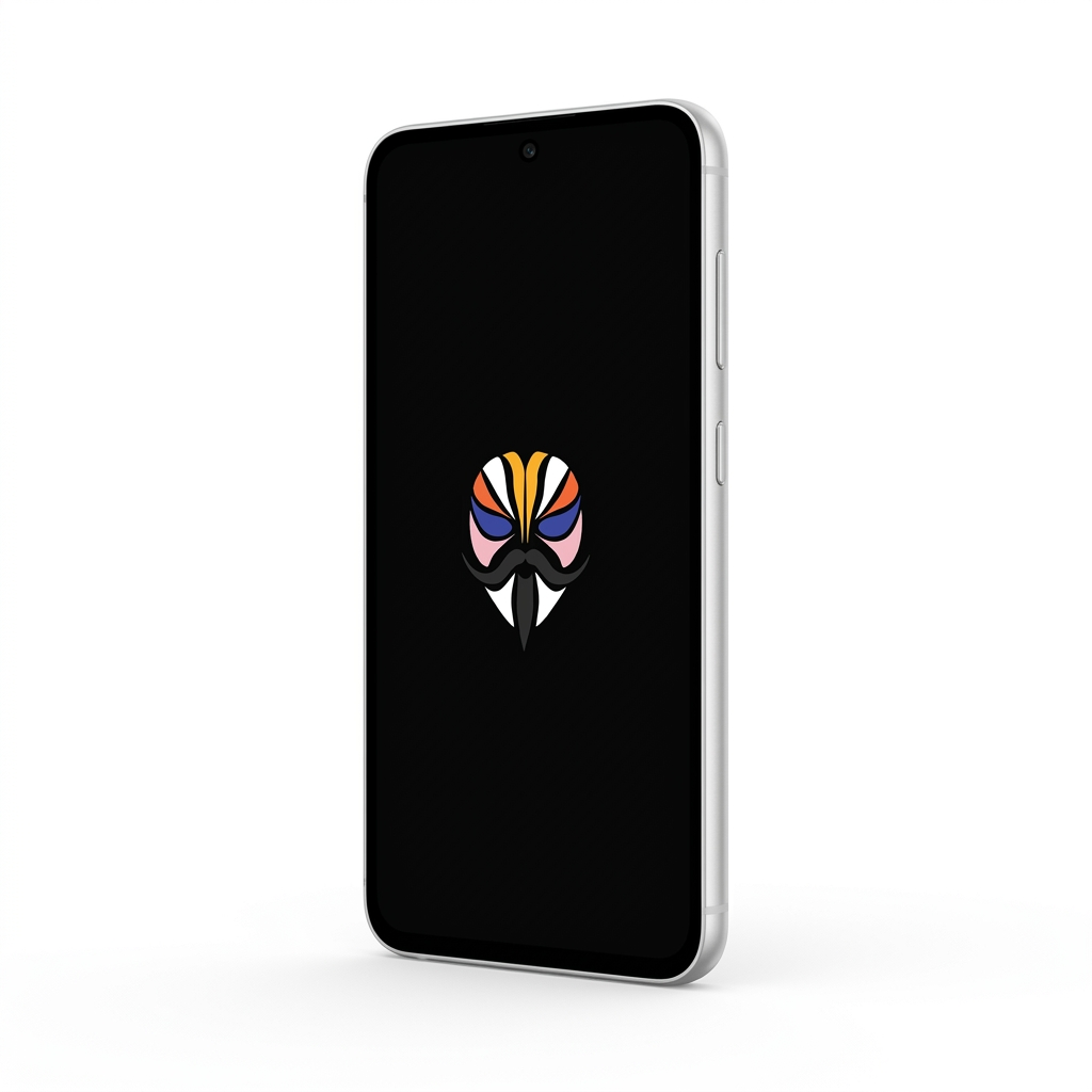 Samsung Galaxy S23 FE angled with Magisk