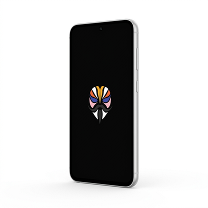 Samsung Galaxy S23 FE angled with Magisk