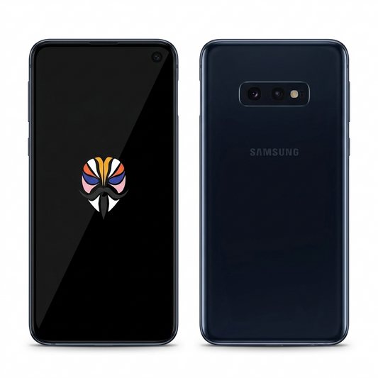 Samsung Galaxy S10e front and back, available with DerpFest OS