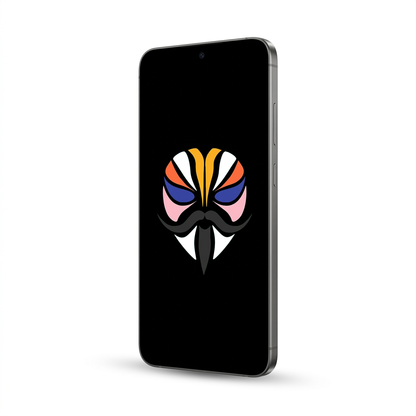 Samsung Galaxy S24 angled with Magisk