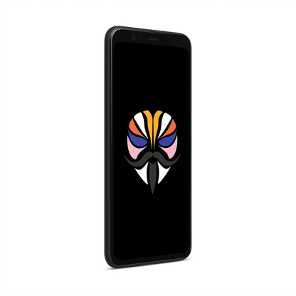 Google Pixel 4 XL angled with Magisk