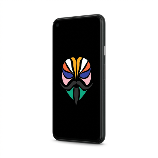 Google Pixel 5 angled with Magisk