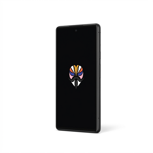 Google Pixel 6a angled with Magisk