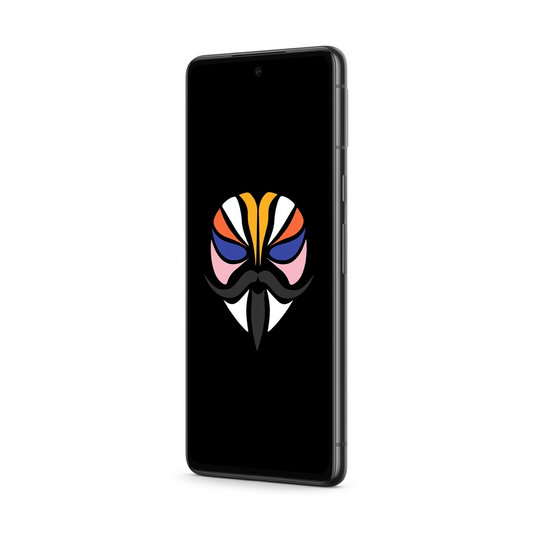 Google Pixel 7 angled with Magisk