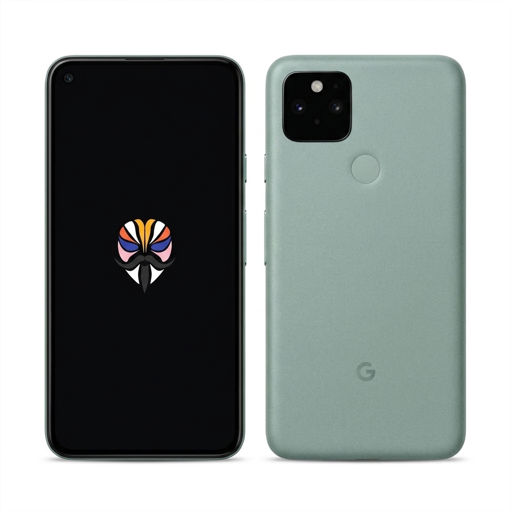 Google Pixel 5 front and back