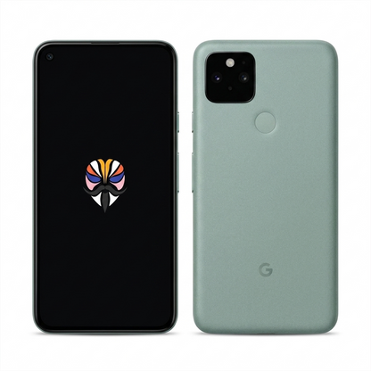 Google Pixel 5 front and back