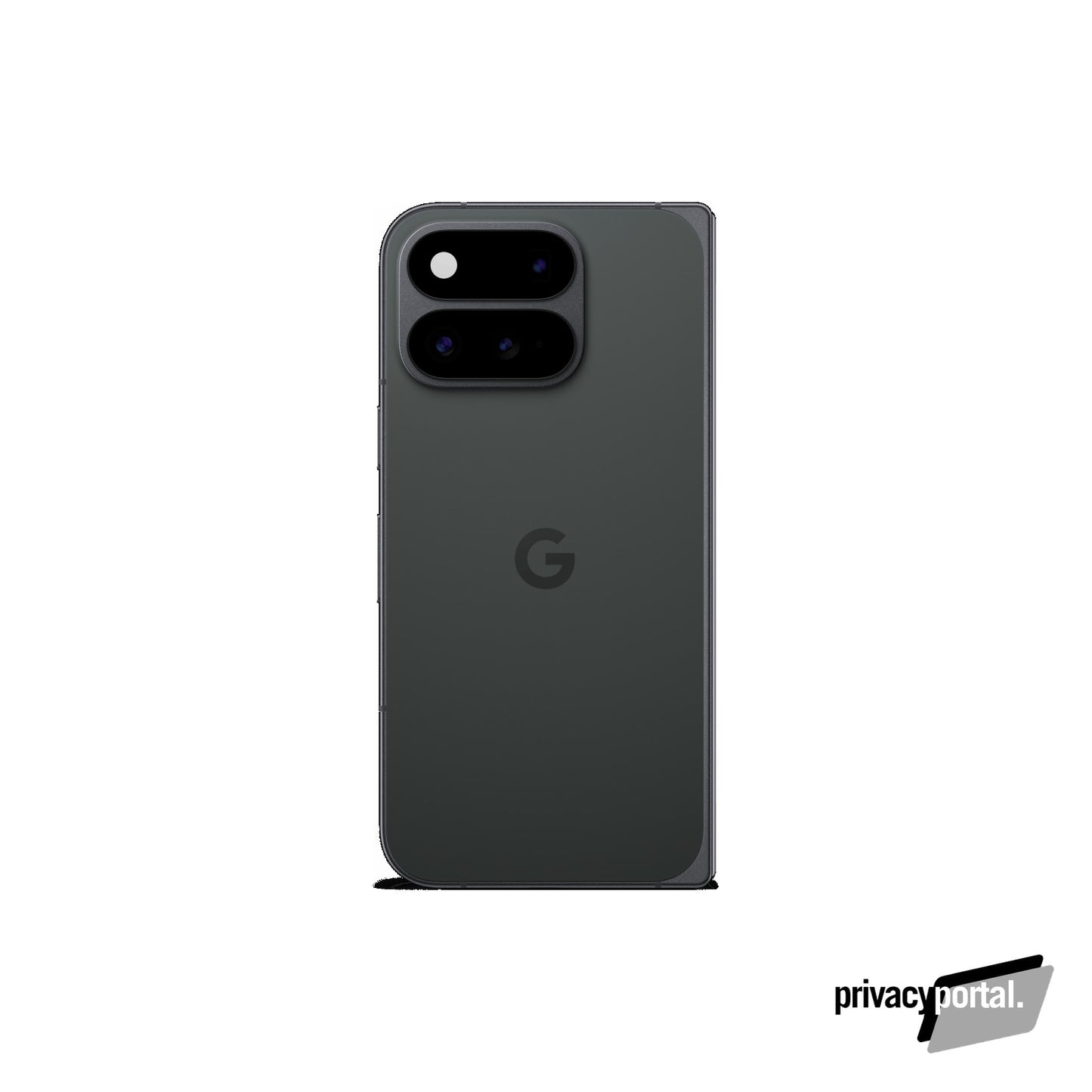 Google Pixel 11 Pro Fold in Obsidian - folded, rear