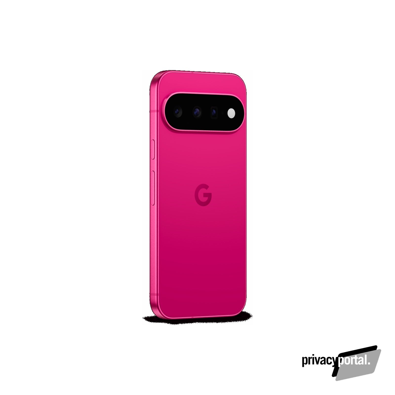Google Pixel 11 in Hibiscus - rear, angled