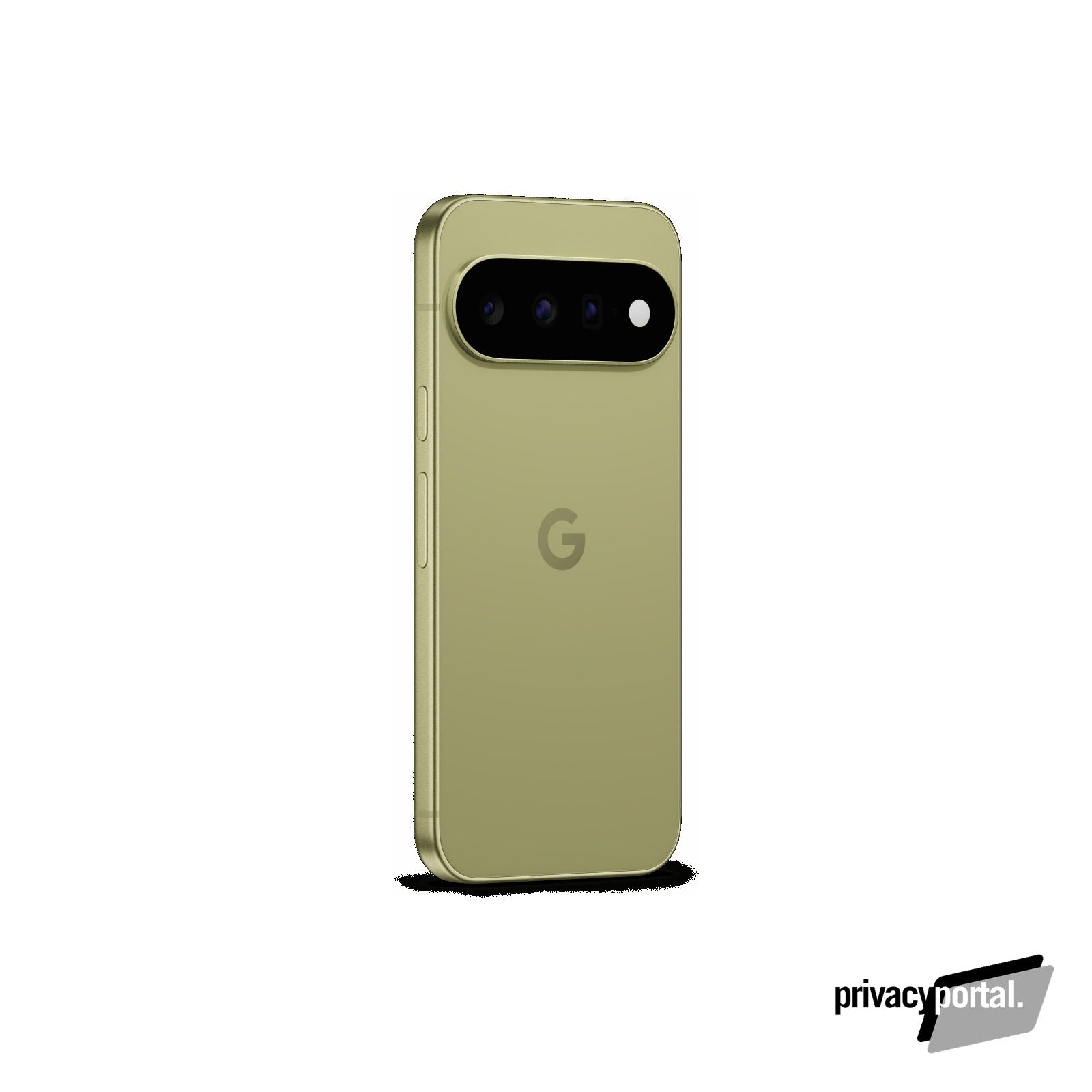 Google Pixel 11 in Pistachio - rear, angled