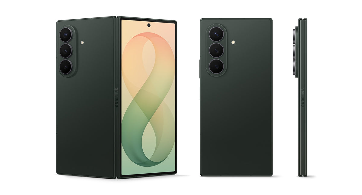 Samsung Galaxy Z Fold8 Ultra in Green Shadow, manufacturer product image; PP Root is prepared by PrivacyPortal